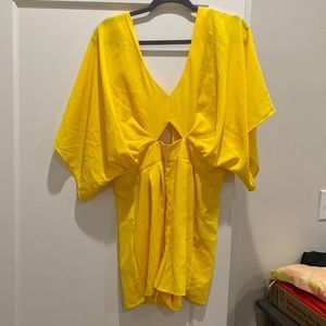 ASOS Bright Yellow Batwing Romper